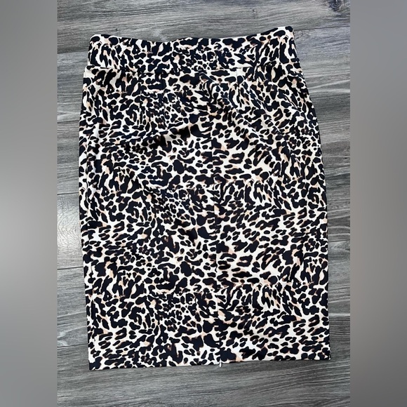 ELOQUII stretchy leopard animal print mob wife pencil skirt Work career Sz 16 - Picture 1 of 6